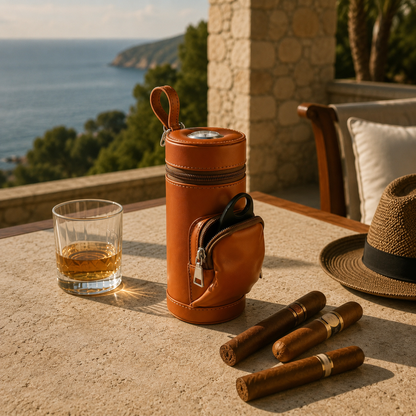Portable Golf Cigar Travel Case