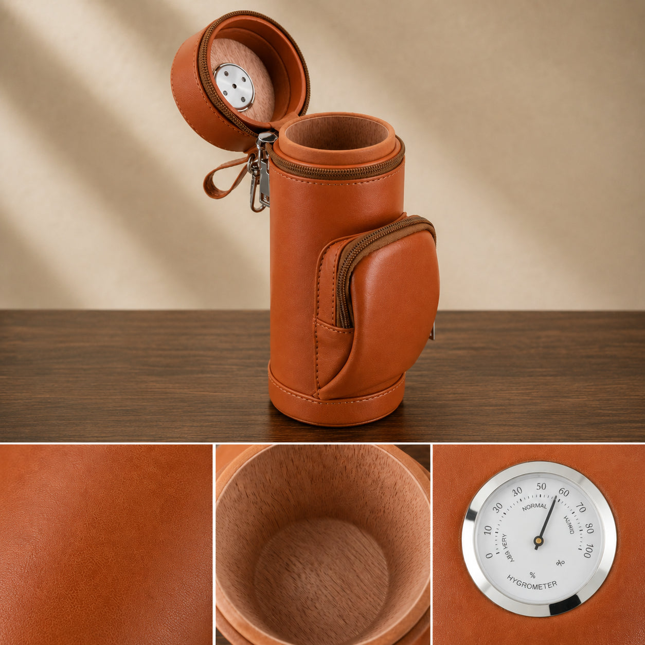 Portable Golf Cigar Travel Case
